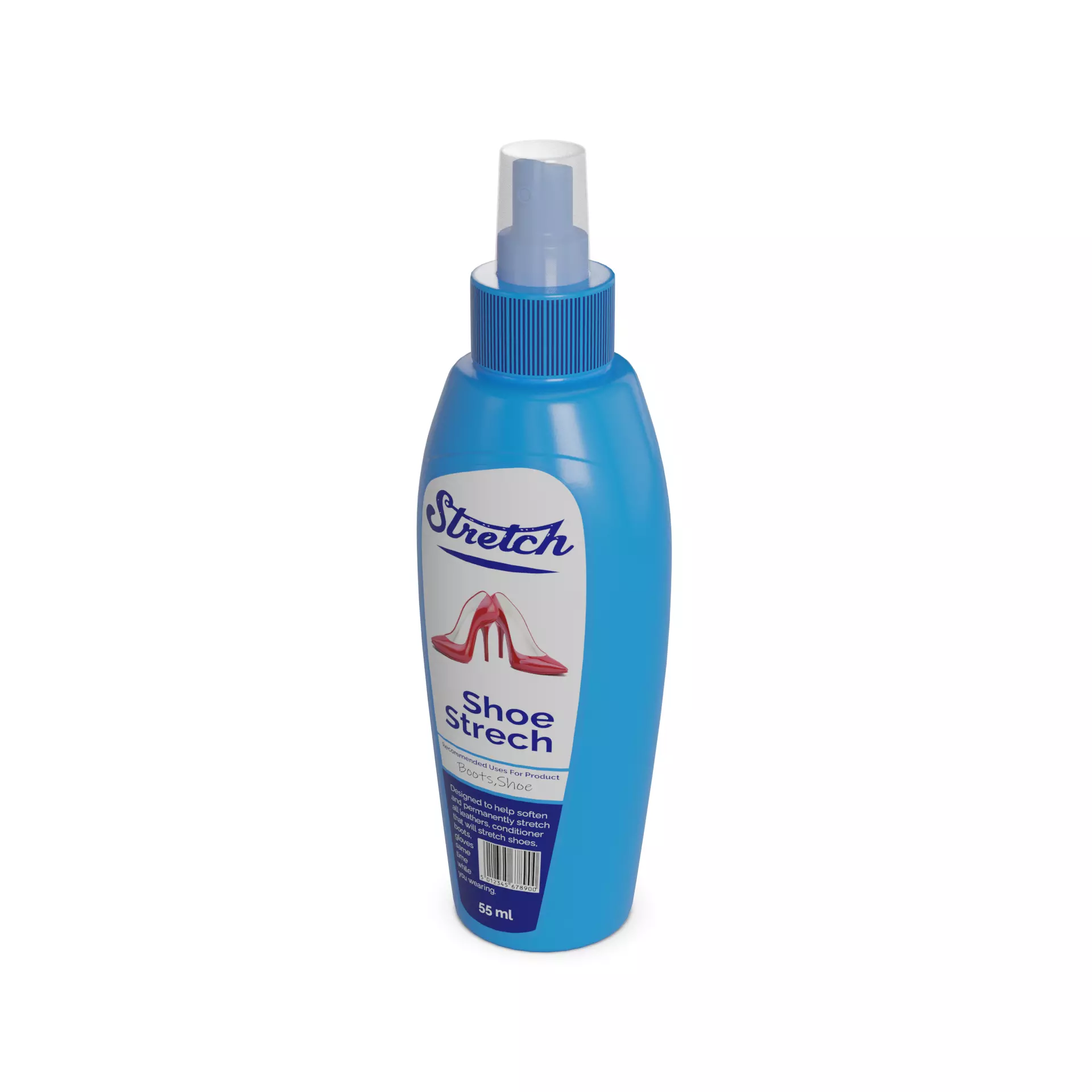 Footwear care Shoe Stretch Spray Low-poly 3D model_0