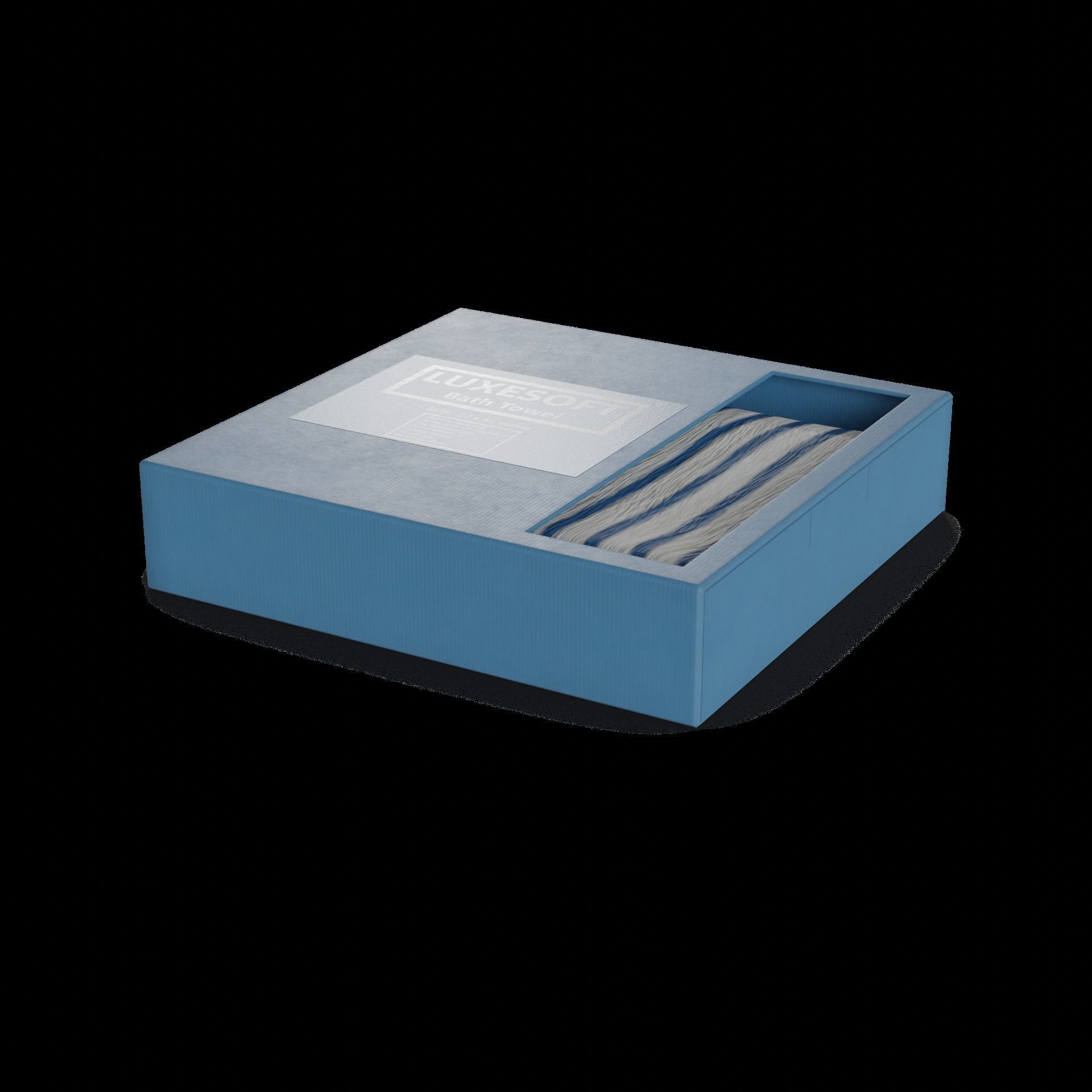 Towels Bath Towel Low-poly 3D model_1