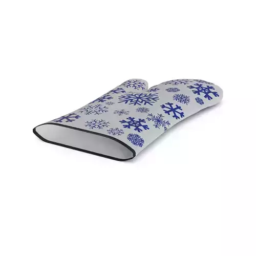 Festive accessories Holiday Oven Mitts Low-poly 3D model