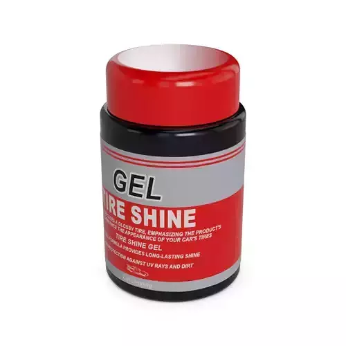 Car cleaning Tire Shine Gel Low-poly 3D model