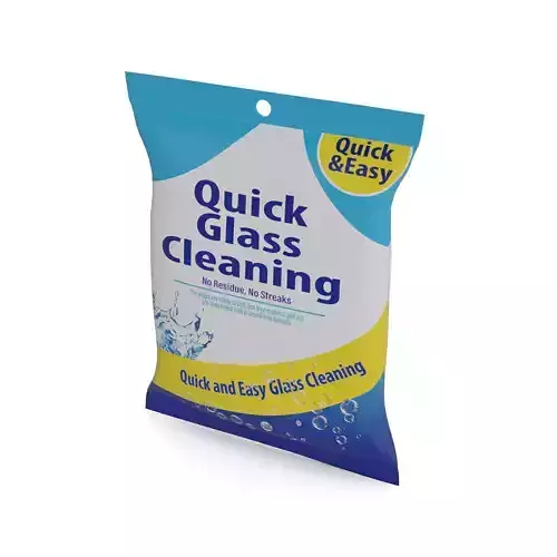 Other car care Glass Cleaner Wipes Low-poly 3D model