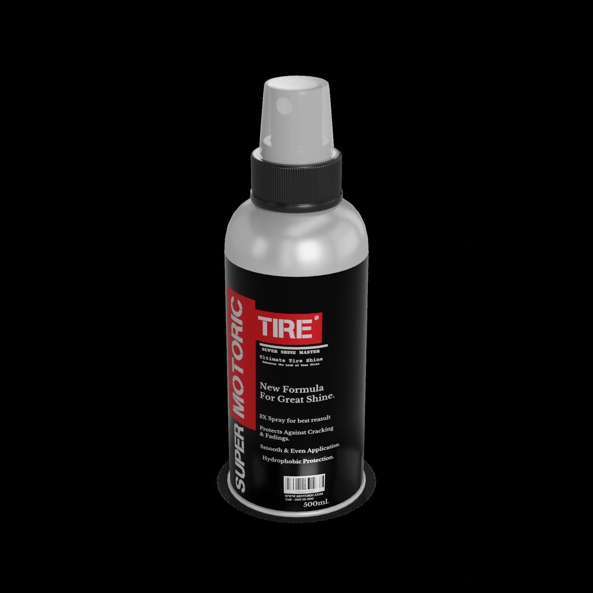 Other car care Tire Shine Spray Low-poly 3D model_1