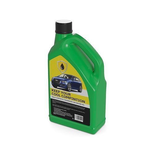 Oil and lubricants Car Care - Oil and Lubricants Low-poly 3D model
