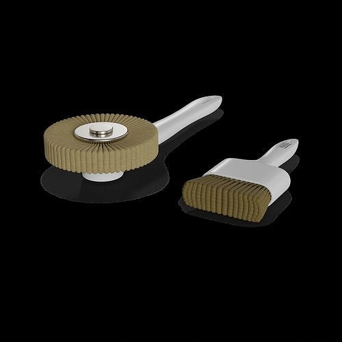 Other car care Wheel Brush Set 3D model 2