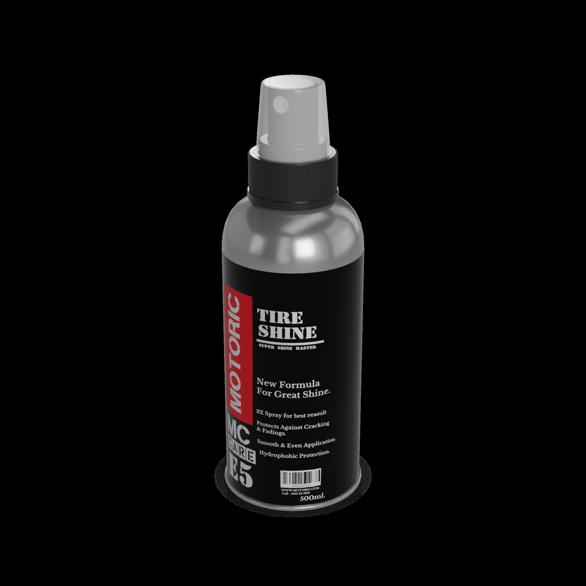 Other car care Tire Shine Spray Low-poly 3D model_1