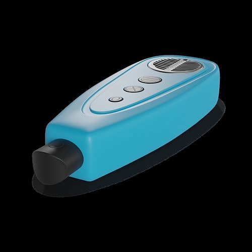 Car air fresheners Car Air Freshener - Ocean Breeze Low-poly 3D model 2