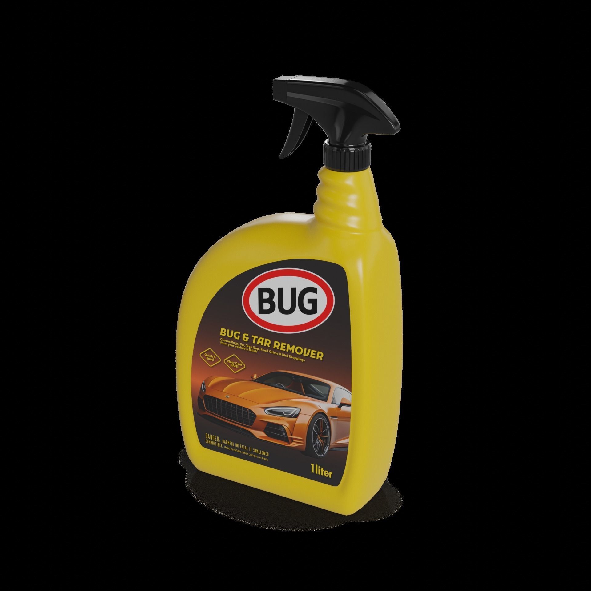 Car cleaning Bug and Tar Remover Low-poly 3D model_1