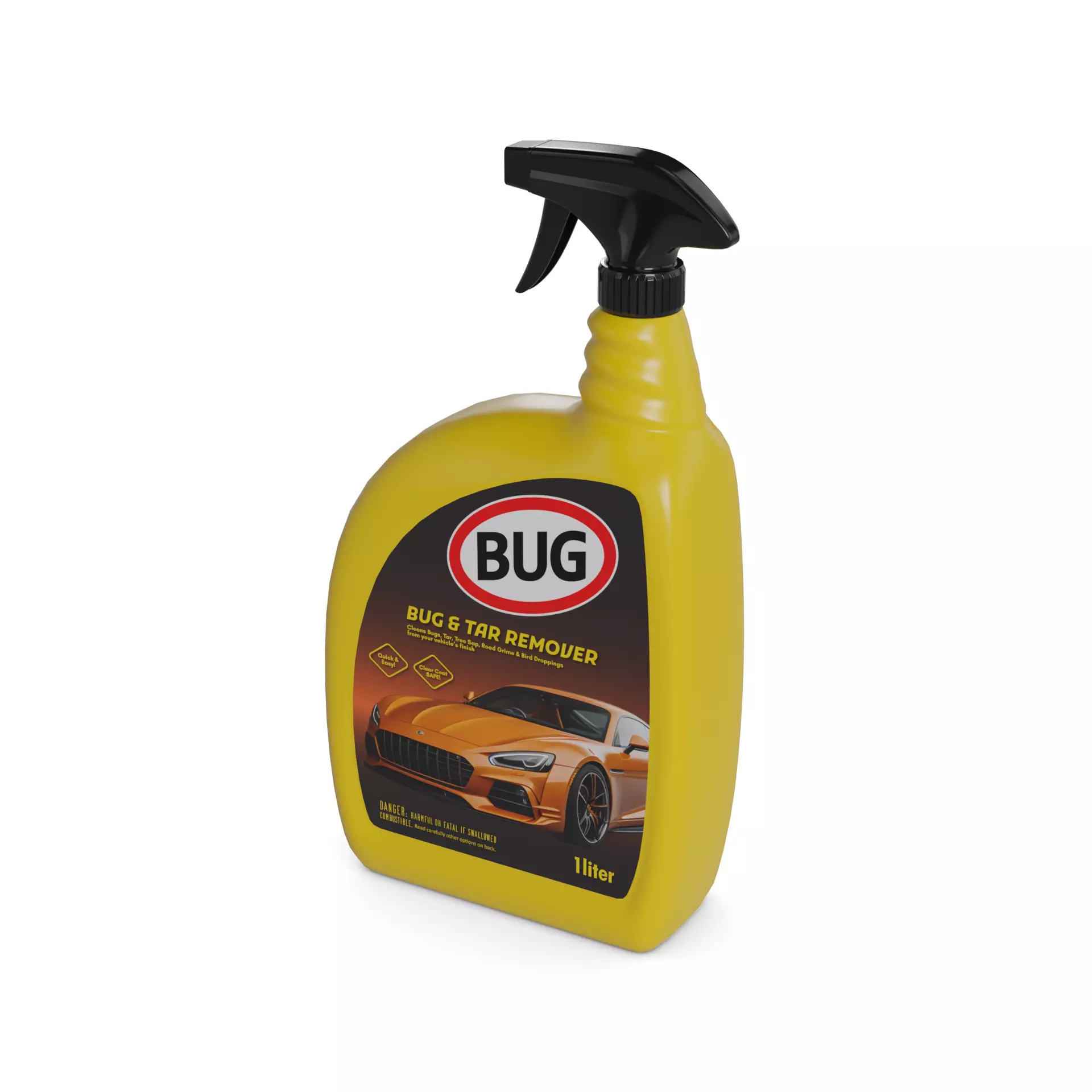 Car cleaning Bug and Tar Remover Low-poly 3D model_0