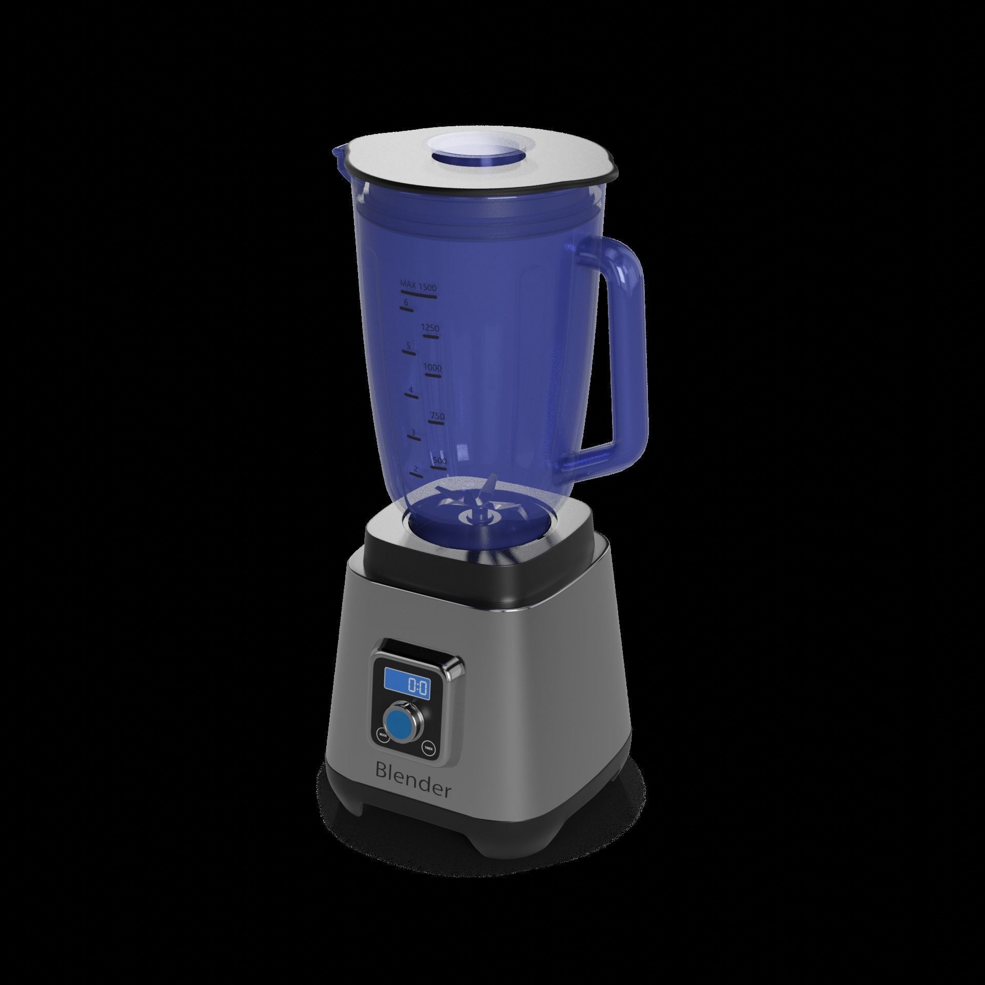 Kitchen appliances Blender 3D model_1