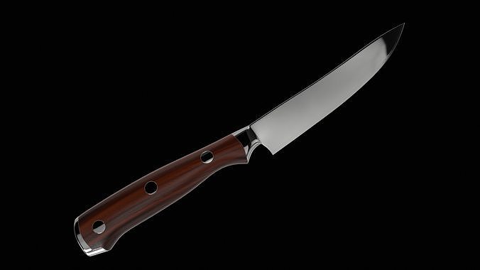 Cutlery Steak Knife Low-poly 3D model