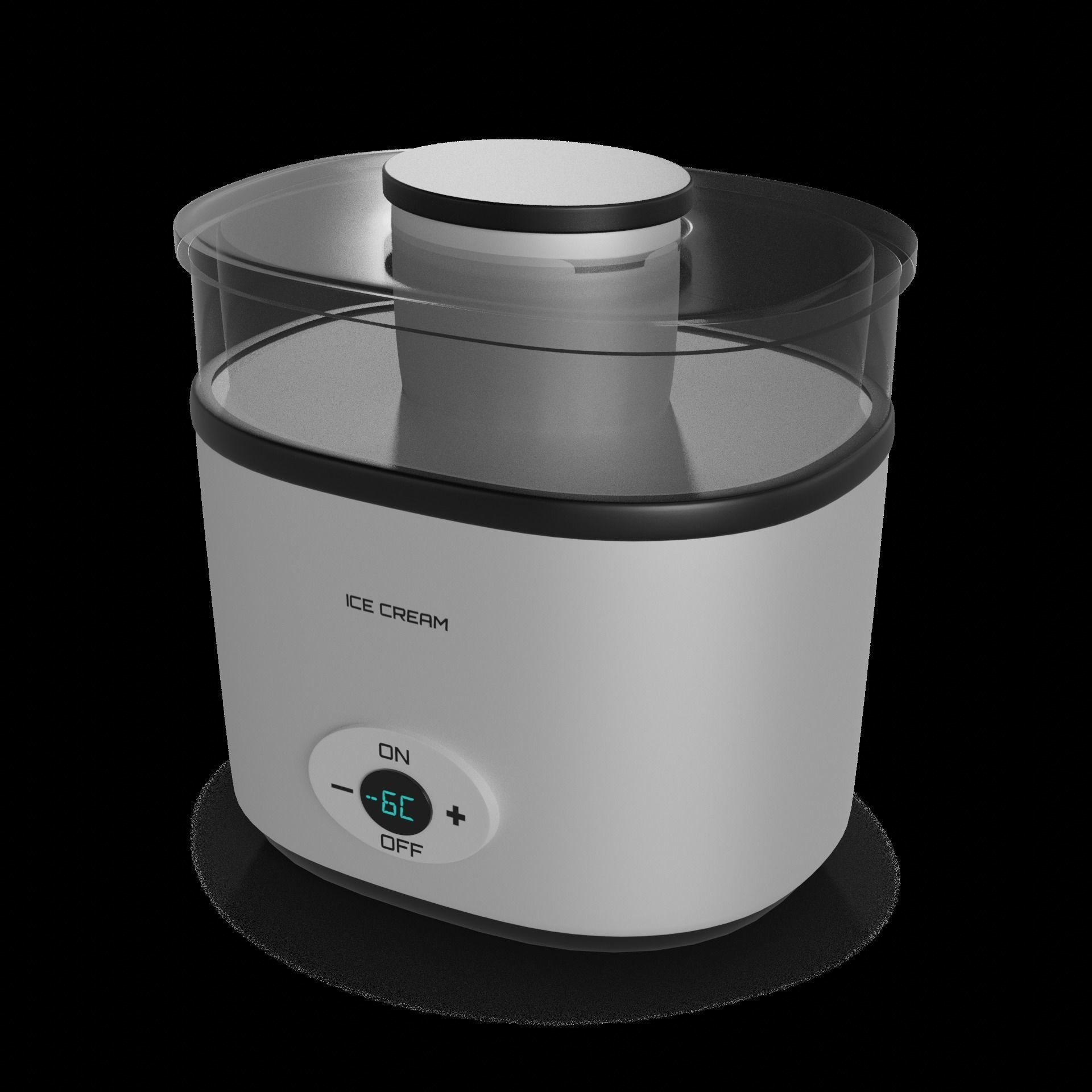 Kitchen appliances Electric Ice Cream Maker 3D model_1