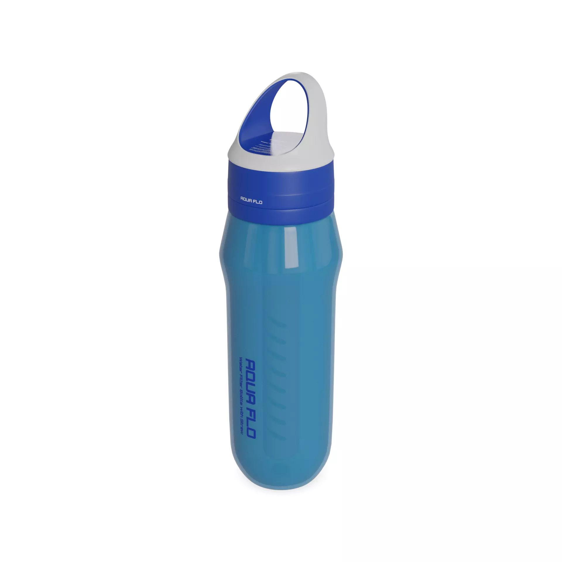 Water filters and accessories Water Filter Bottle with Straw 3D model_0