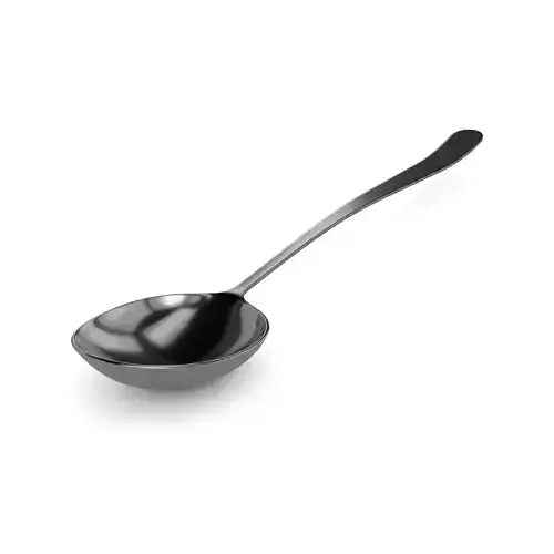 Cutlery Iced Tea Spoon Low-poly 3D model