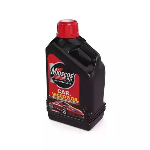 Oil and lubricants Car Care - Oil and Lubricants Low-poly 3D model
