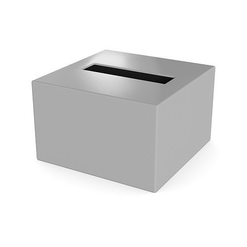 Bathroom accessories Tissue Box Cover Low-poly 3D model