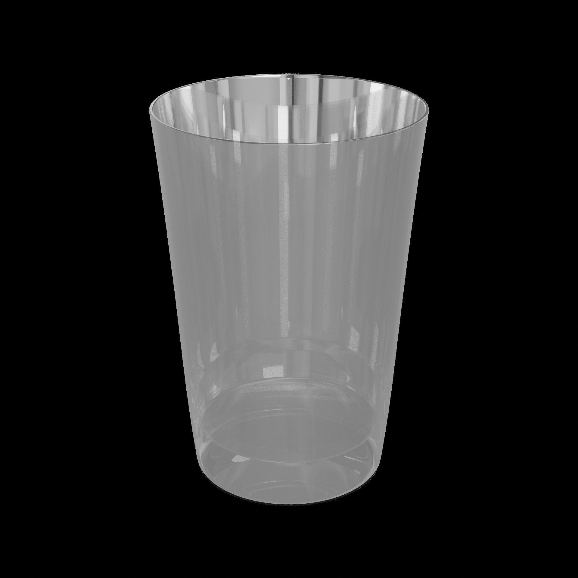 Glassware Water Glasses Low-poly 3D model_1
