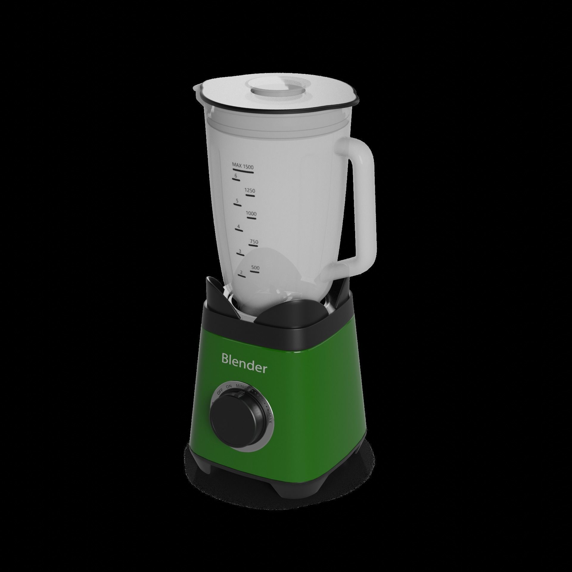 Kitchen appliances Blender 3D model_1
