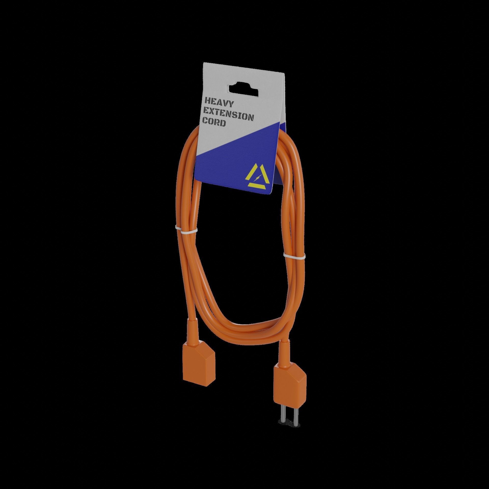 Extension cords and plugs Extension Cord 3D model_1
