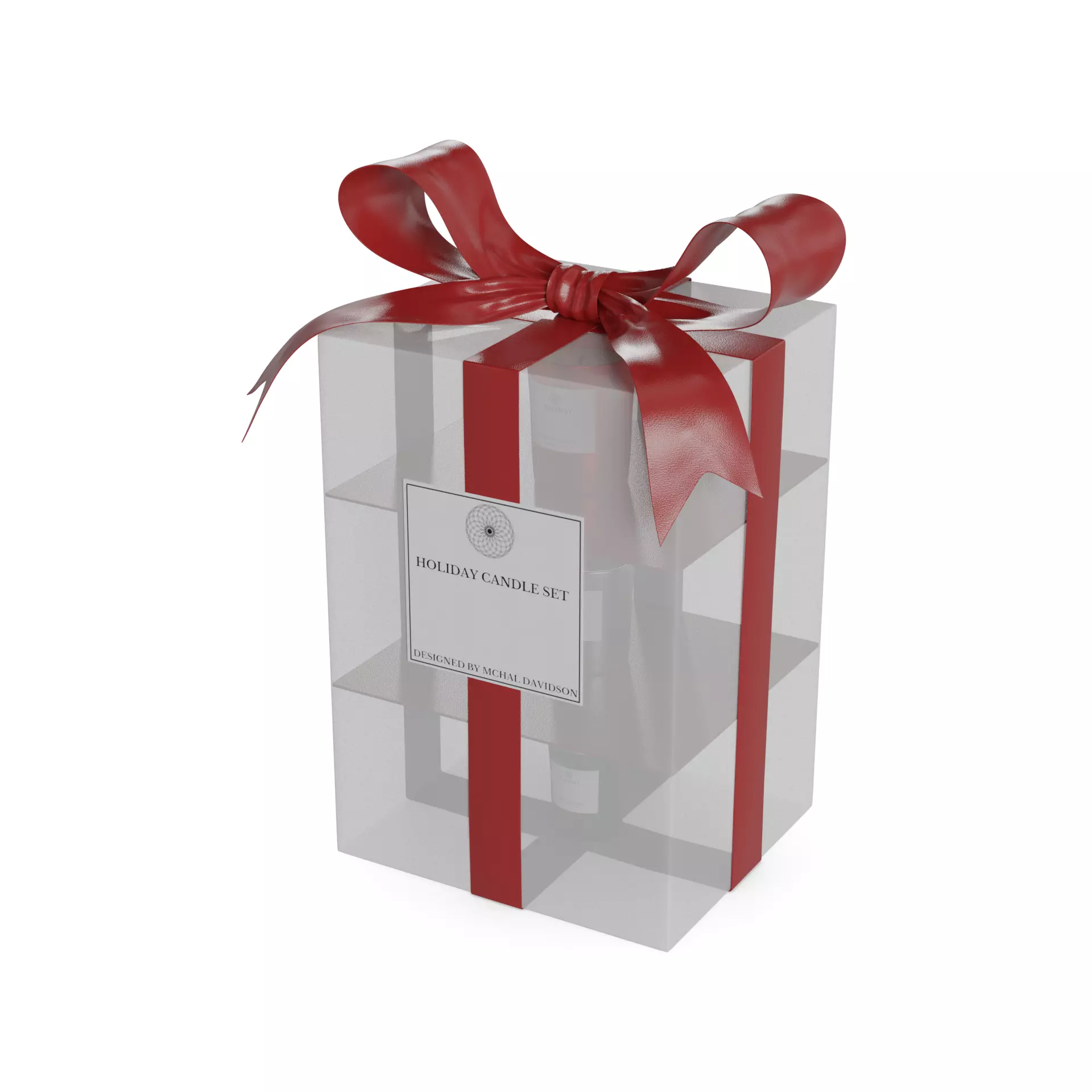 Festive accessories Holiday Candle Set 3D model_0