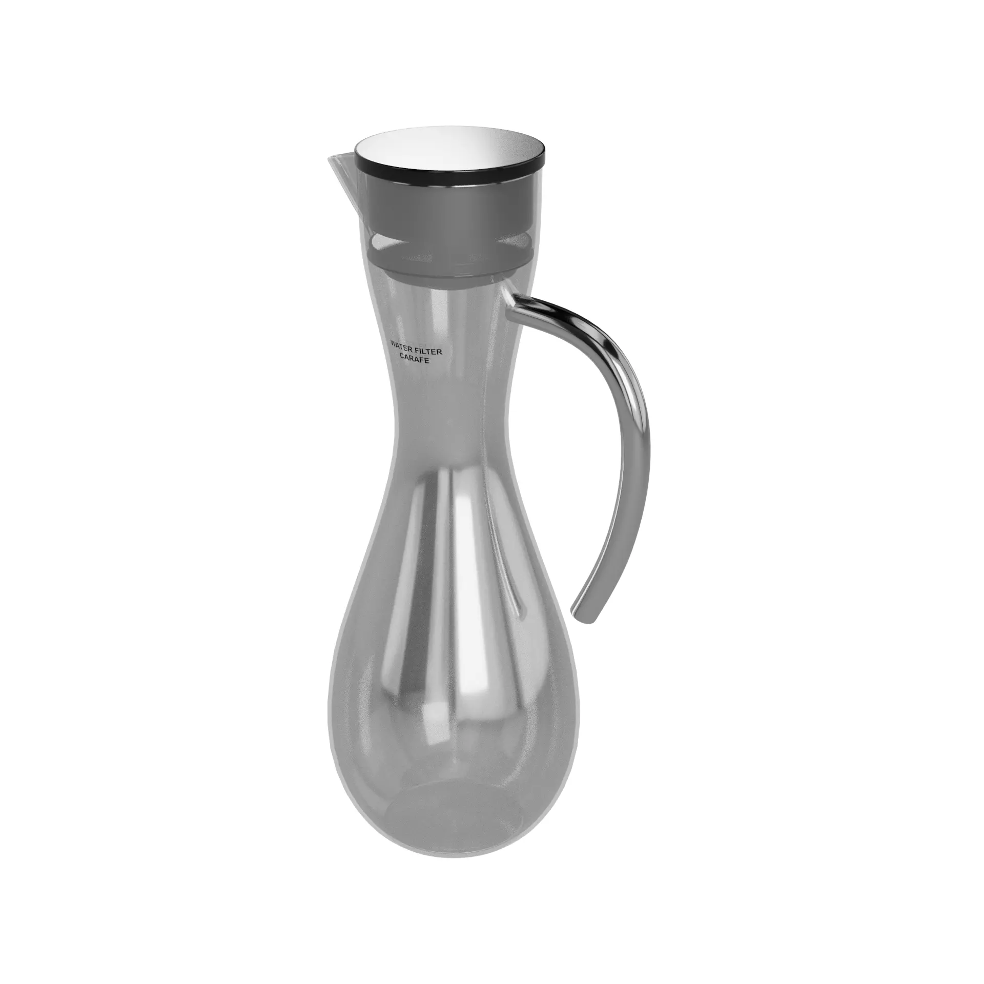 Water filters and accessories Water Filter Carafe Low-poly 3D model_0