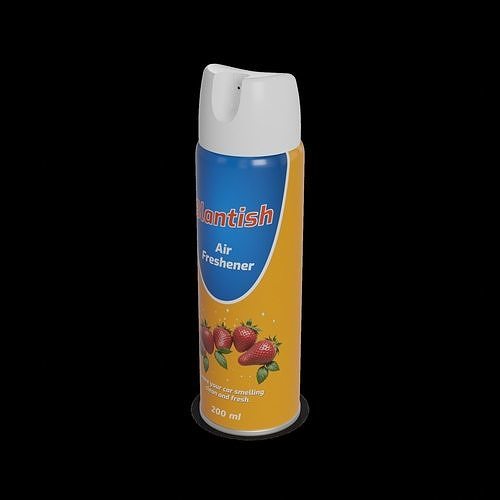 Other car care Air Freshener Spray Low-poly 3D model 2