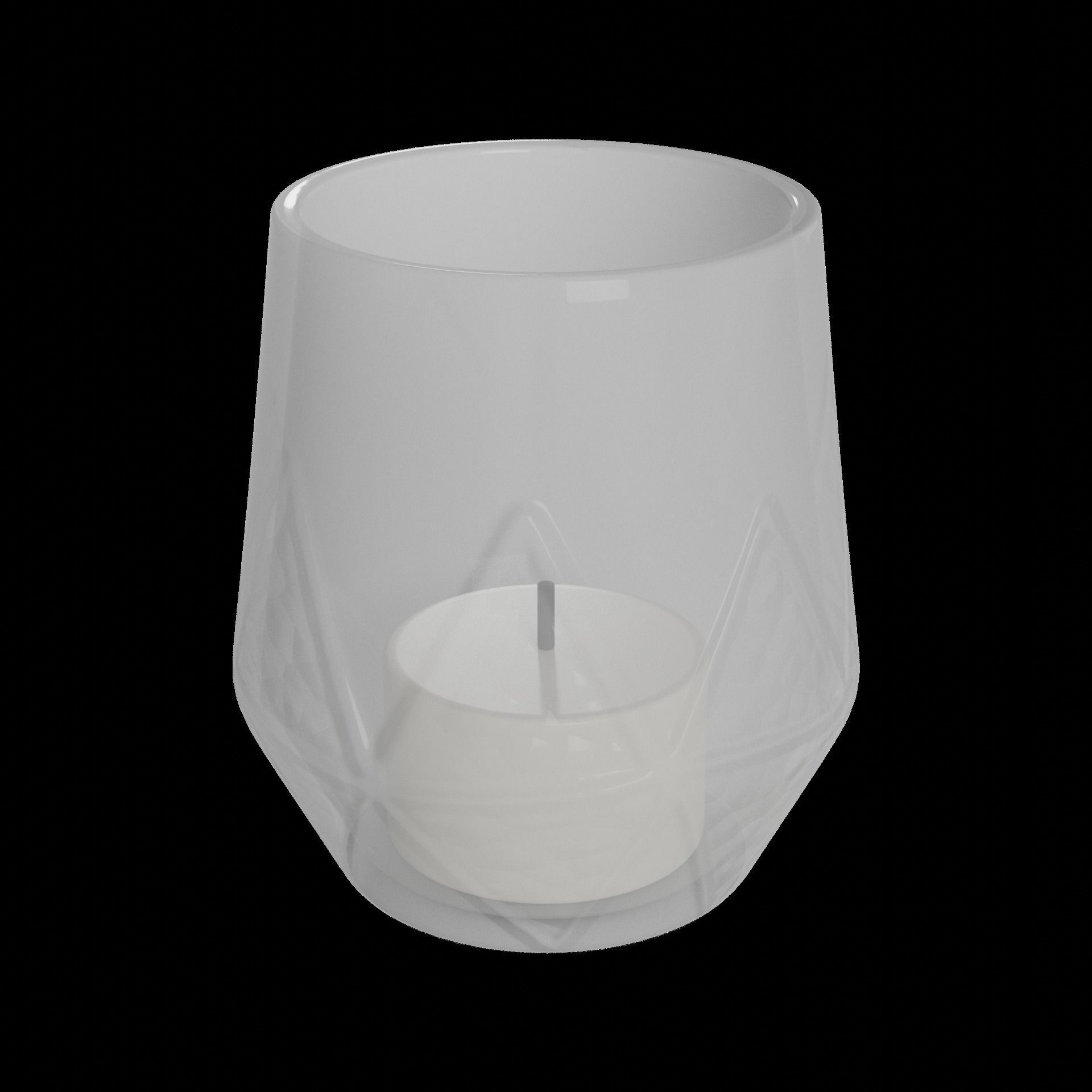 Candles and candleholders Tealight Holder Low-poly 3D model_1