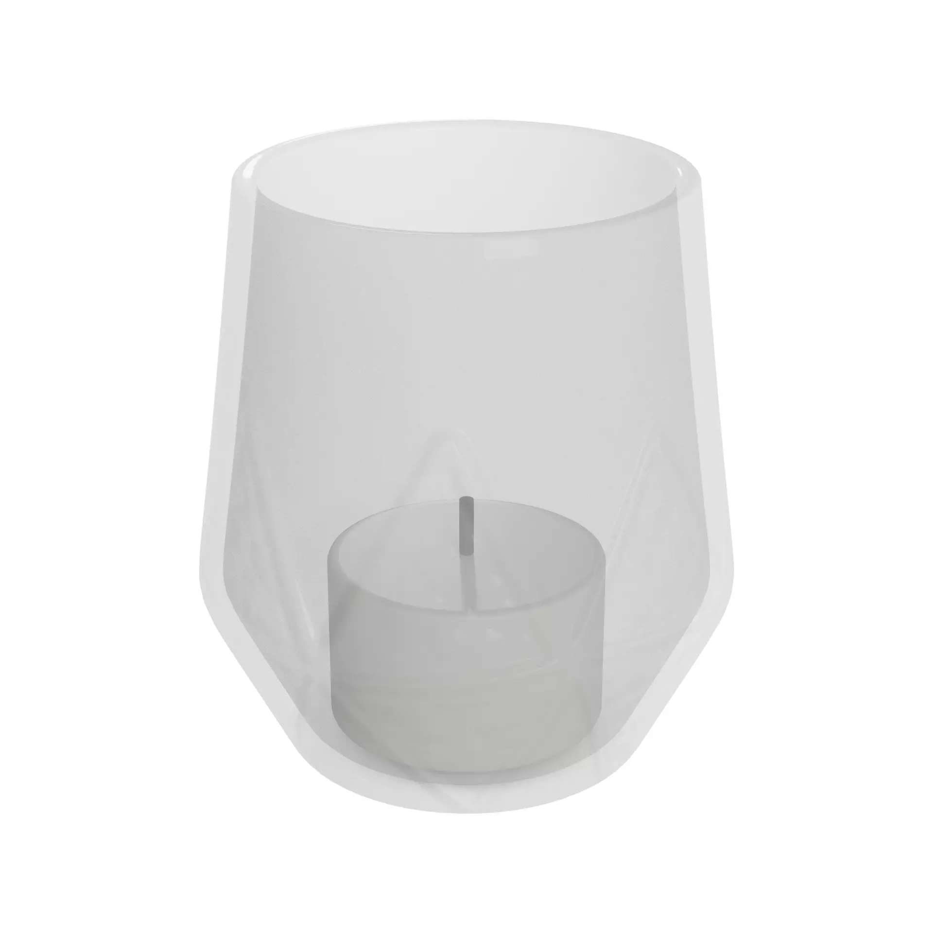 Candles and candleholders Tealight Holder Low-poly 3D model_0