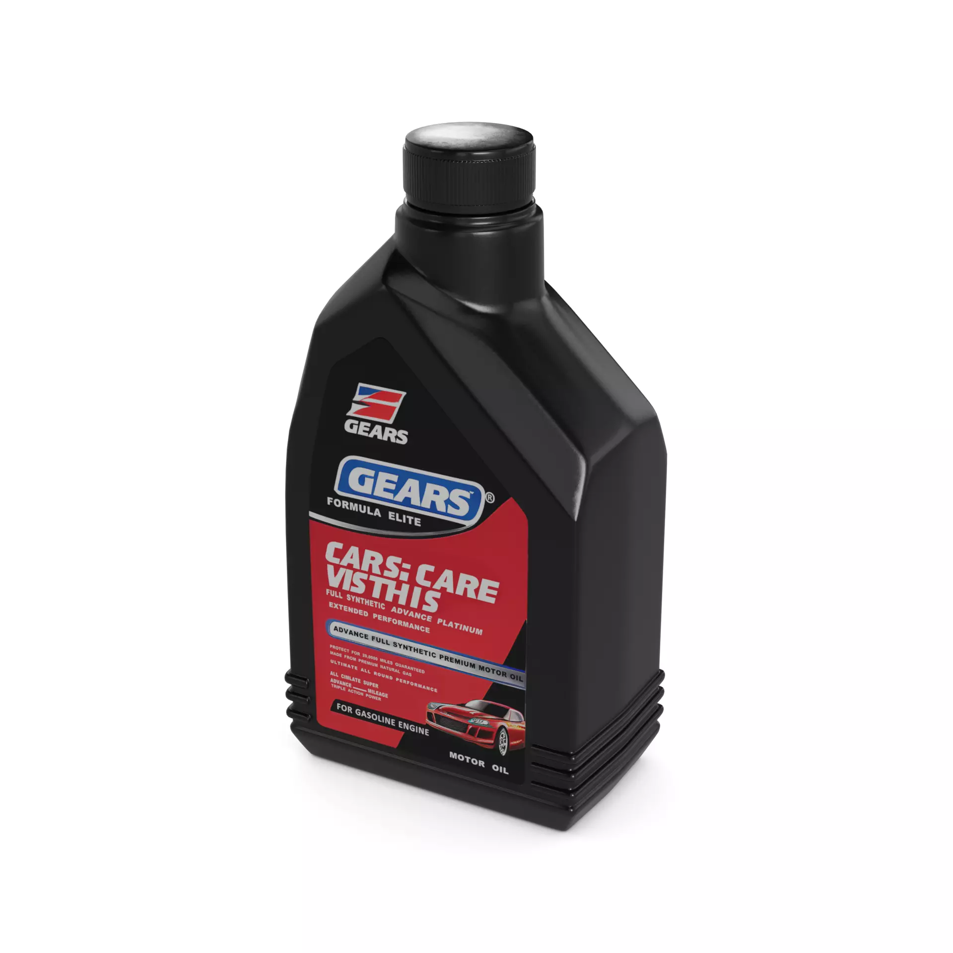 Oil and lubricants Car Care - Oil and Lubricants Low-poly 3D model_0