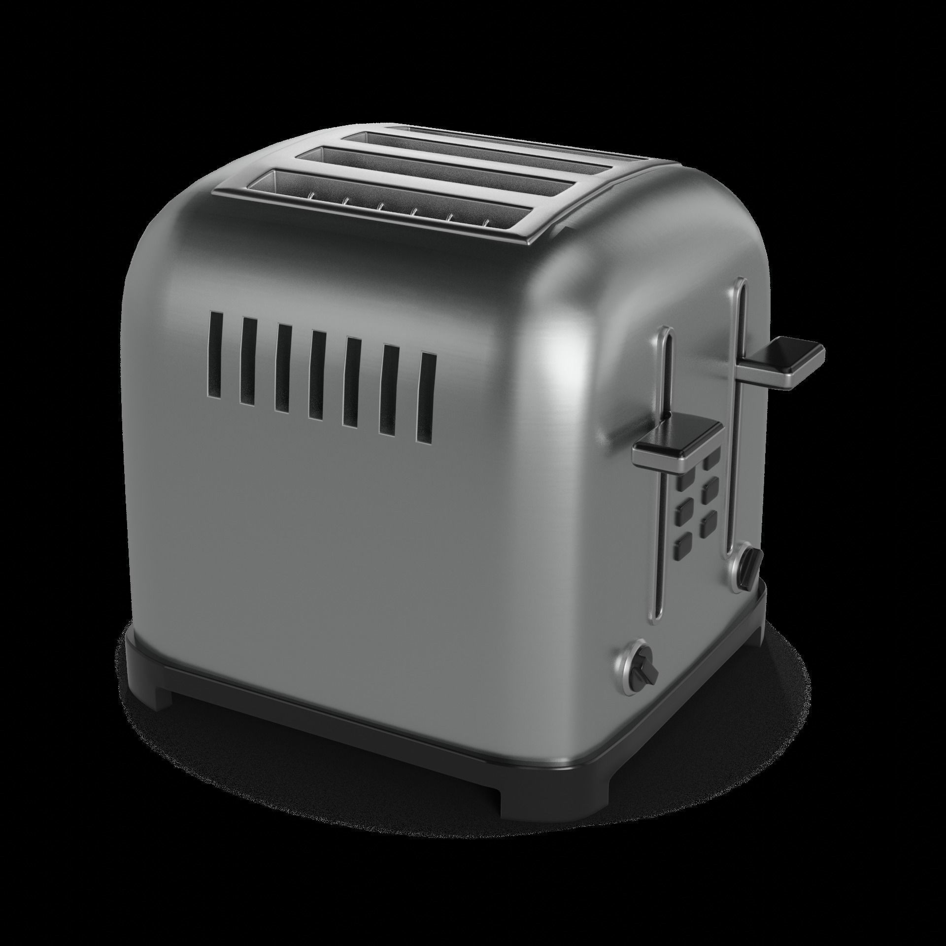 Kitchen appliances Toaster Low-poly 3D model_1