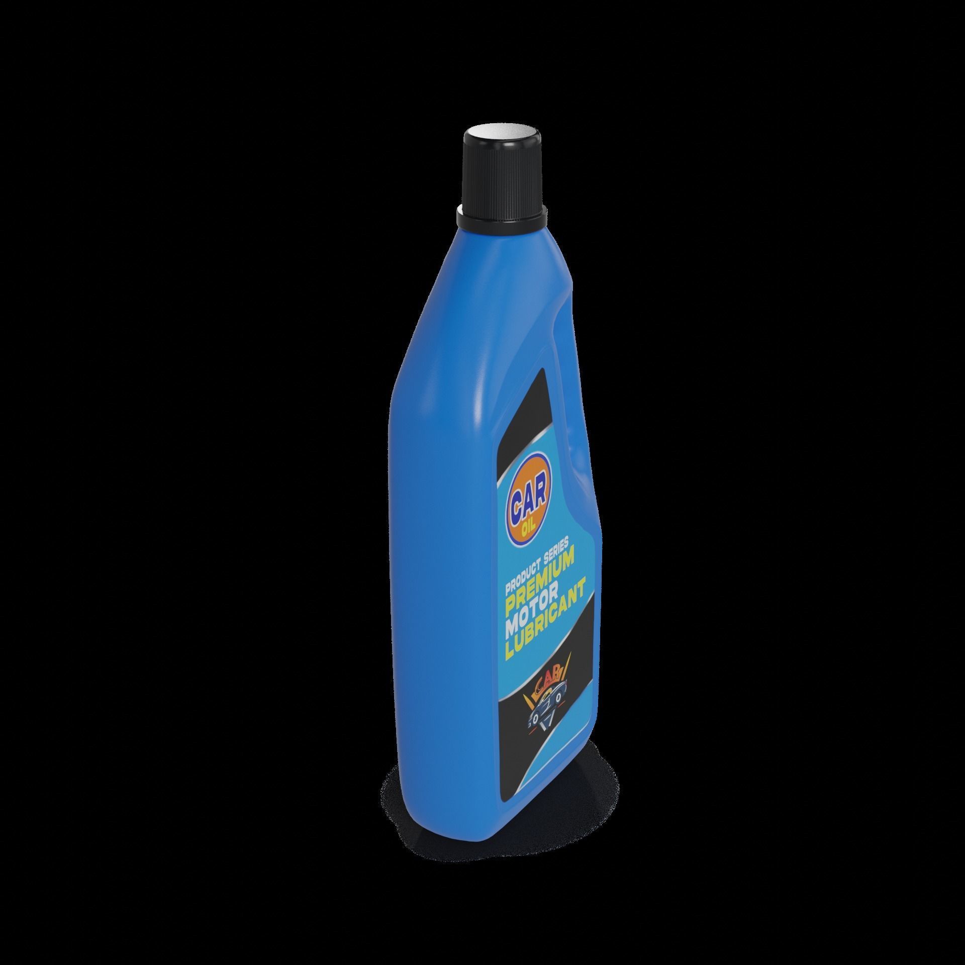 Oil and lubricants Car Care - Oil and Lubricants Low-poly 3D model_1