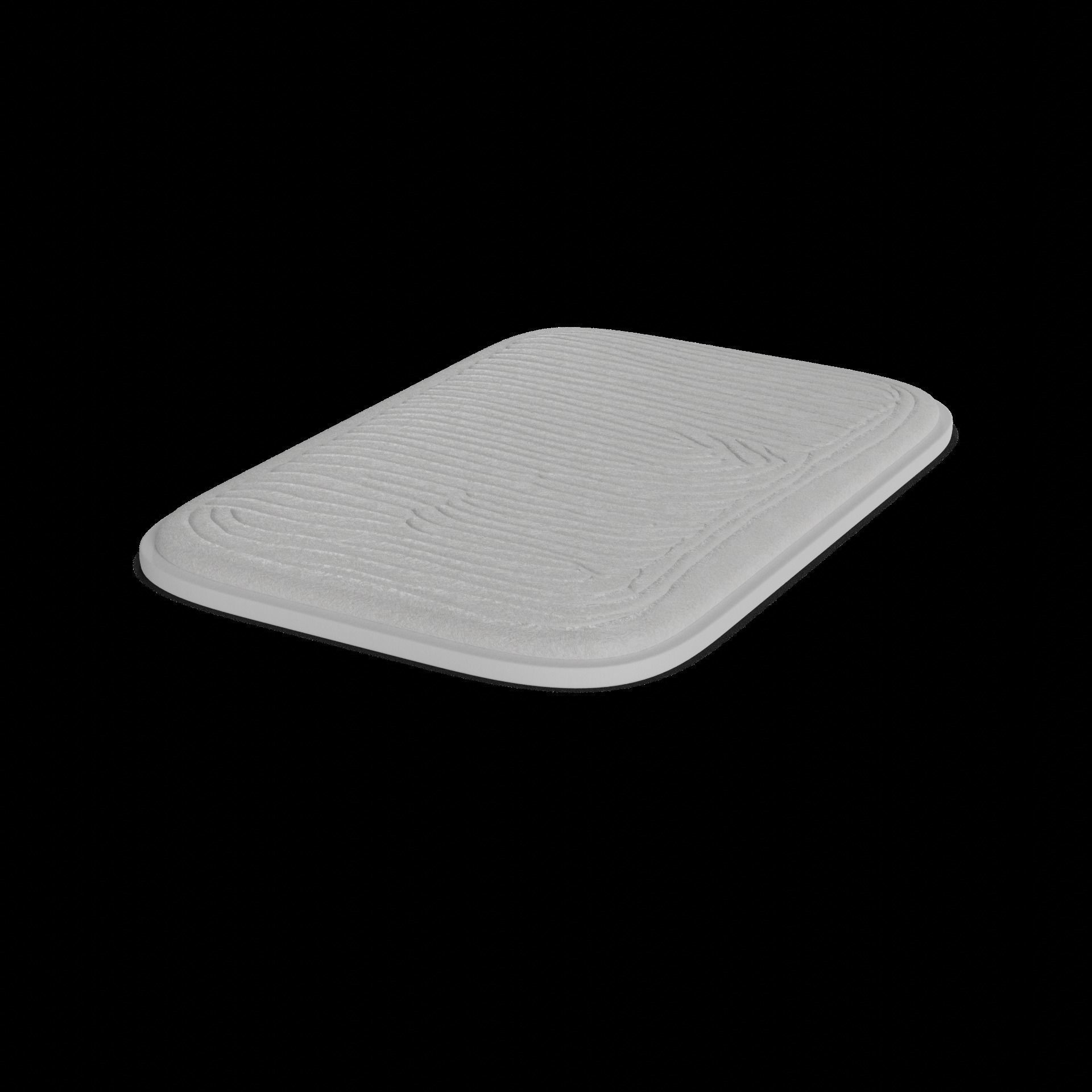 Bathroom accessories Bath Mat Low-poly 3D model_1