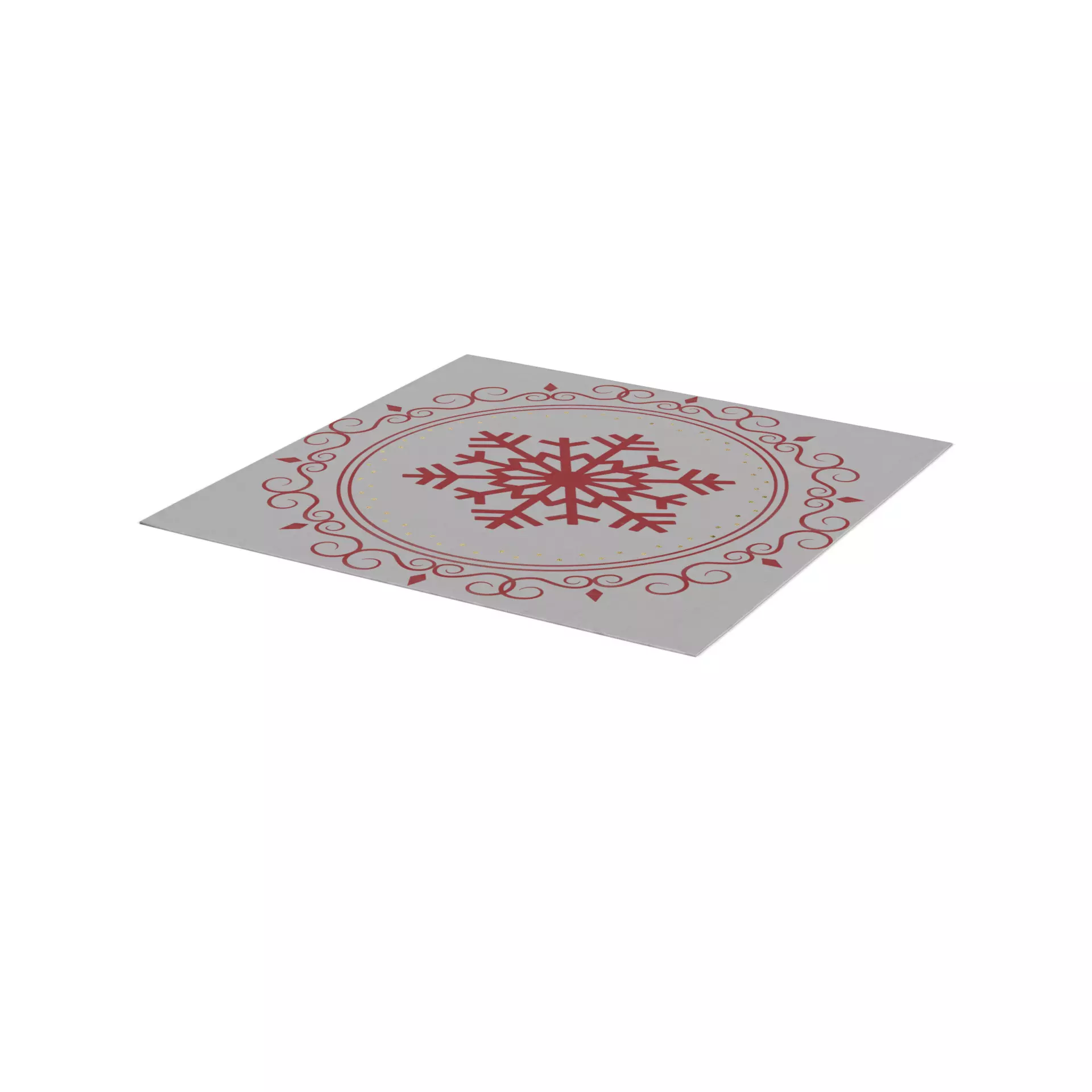 Festive accessories Festive Napkin Set Low-poly 3D model_0