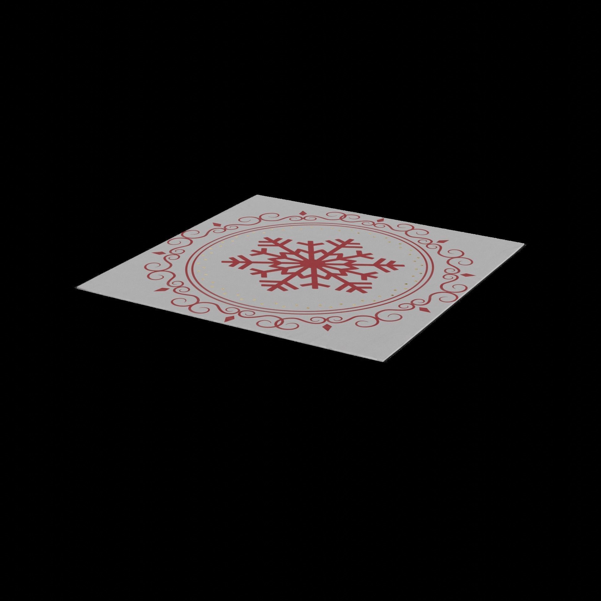 Festive accessories Festive Napkin Set Low-poly 3D model_1