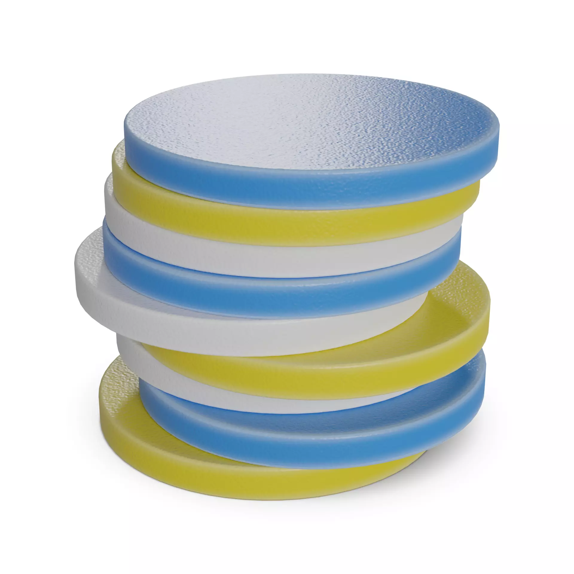 Car cleaning Foam Applicator Pads Low-poly 3D model