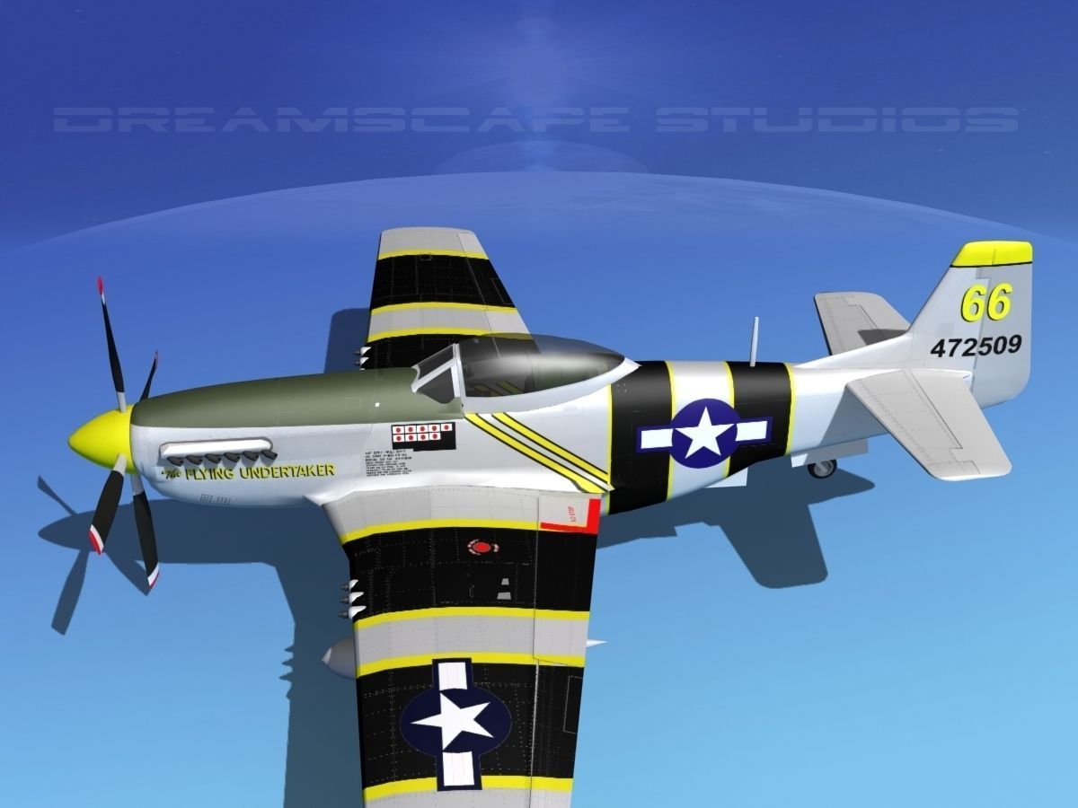 P-51D Mustang The Flying Undertaker 3D model_9