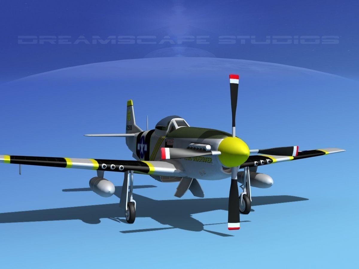 P-51D Mustang The Flying Undertaker 3D model_3