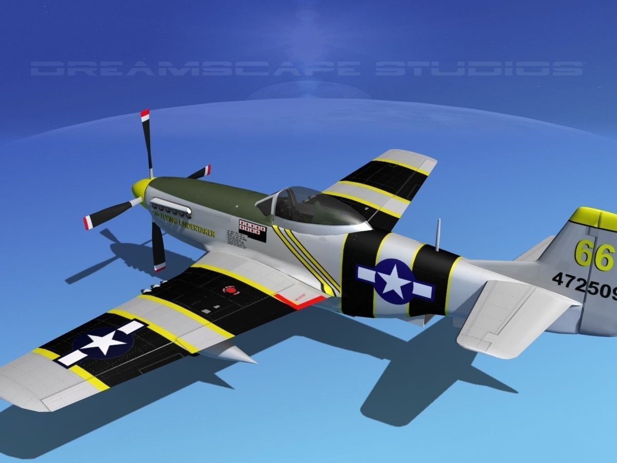 P-51D Mustang The Flying Undertaker 3D model_8