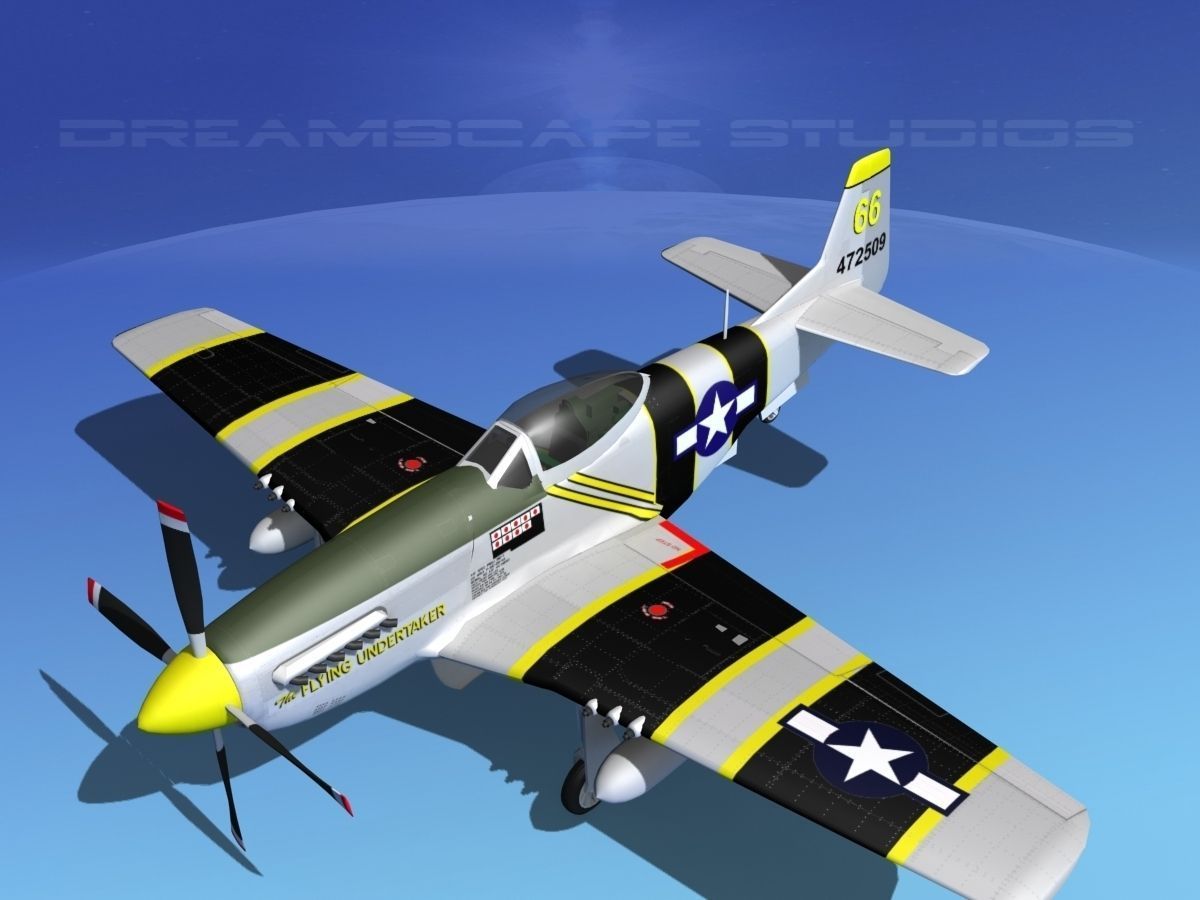 P-51D Mustang The Flying Undertaker 3D model_10