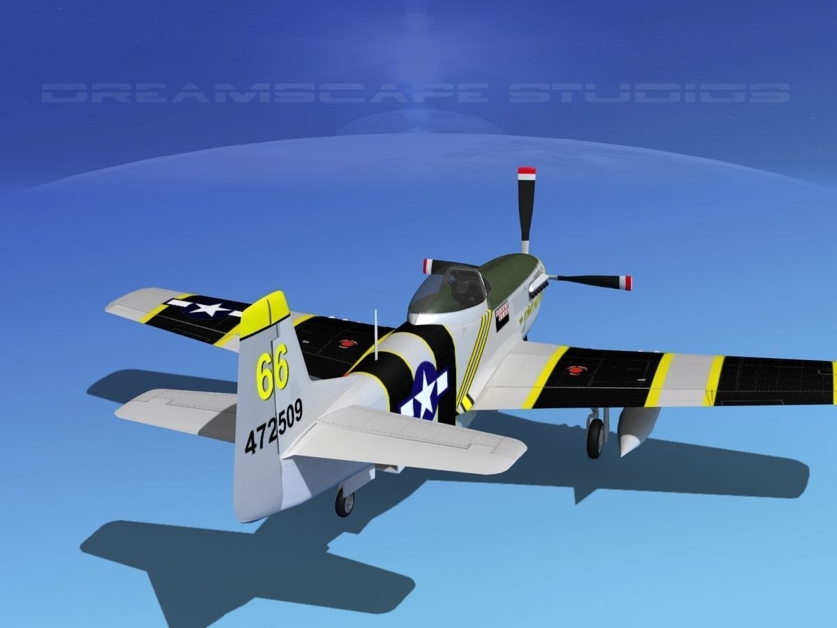 P-51D Mustang The Flying Undertaker 3D model_6