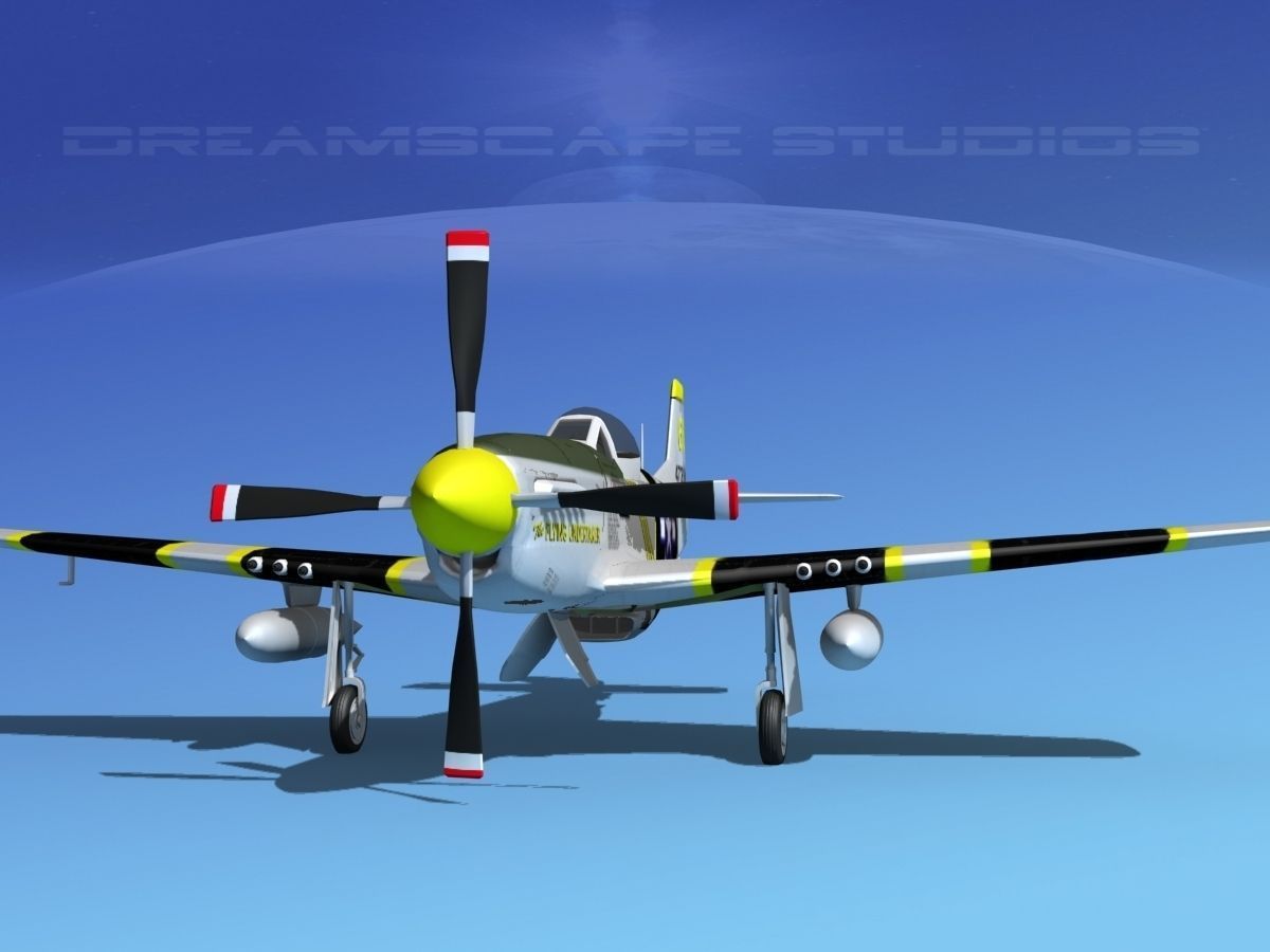 P-51D Mustang The Flying Undertaker 3D model_2
