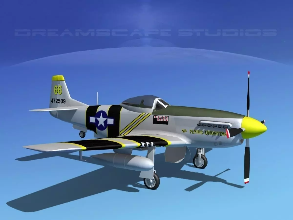 P-51D Mustang The Flying Undertaker 3D model_0