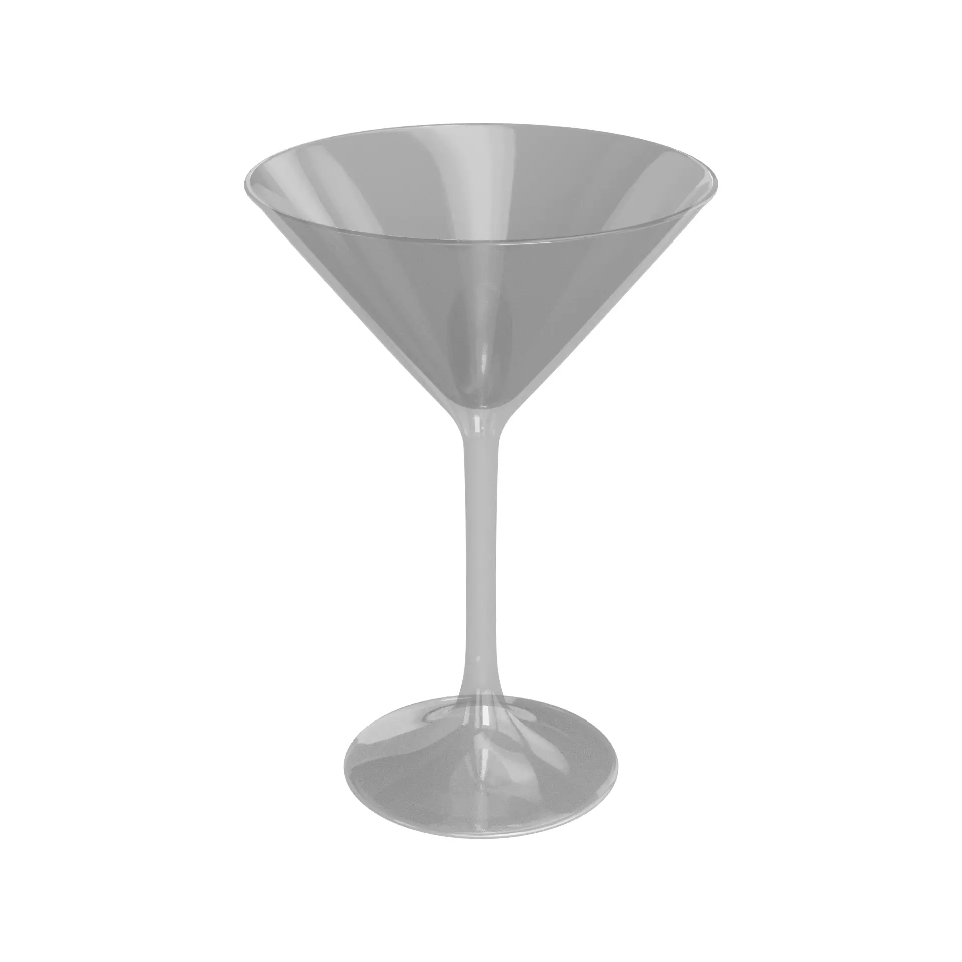 Glassware Martini Glasses Low-poly 3D model_0