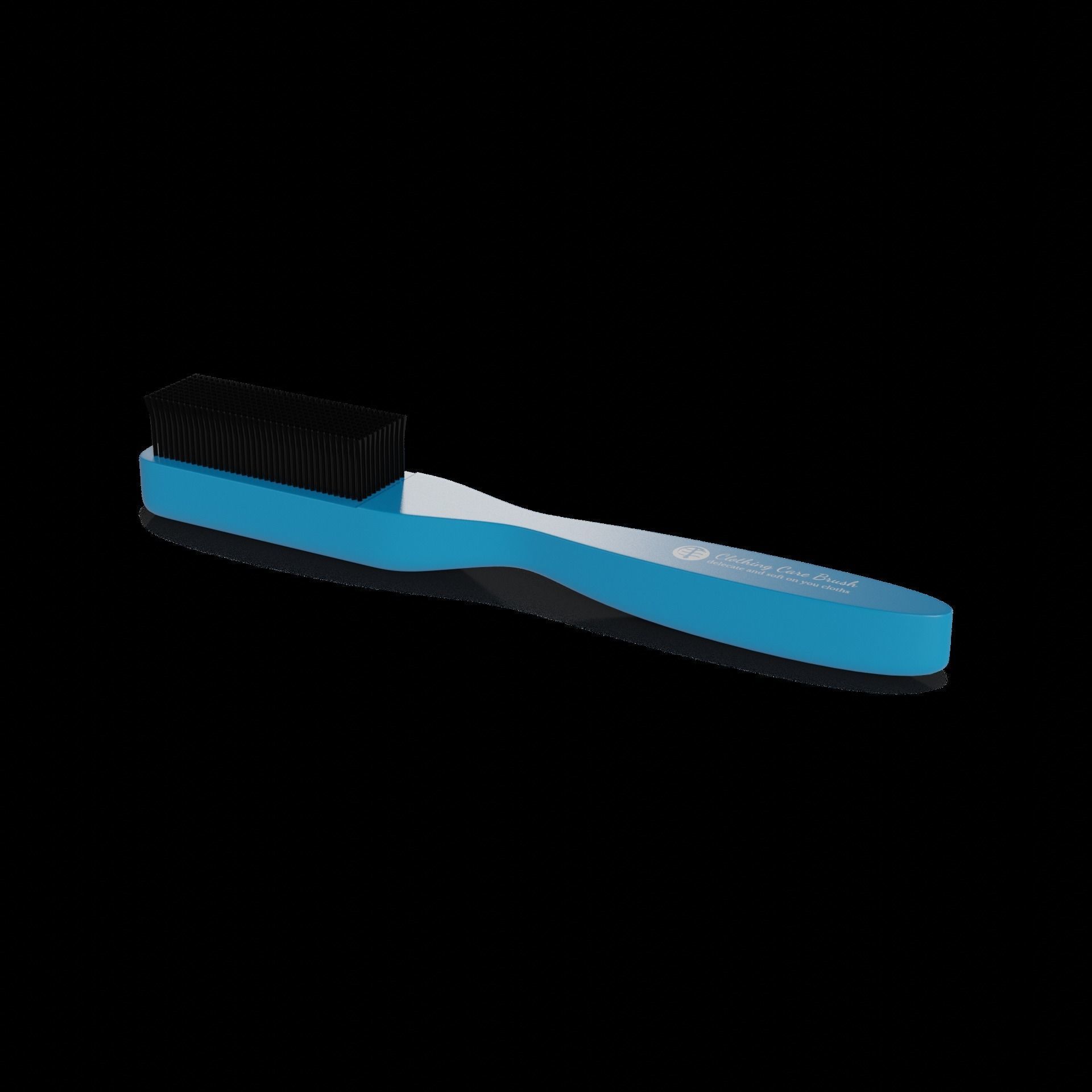 Clothing care Lint Brush Low-poly 3D model_1