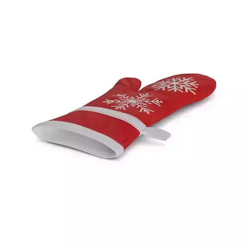 Festive accessories Festive Oven Mitts Low-poly 3D model