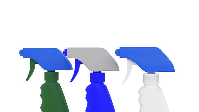 Spray Cleaner Bottle for Unreal and Game Ready Low-poly 3D model 6