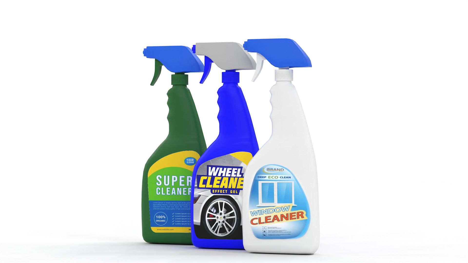 Spray Cleaner Bottle for Unreal and Game Ready Low-poly 3D model_1