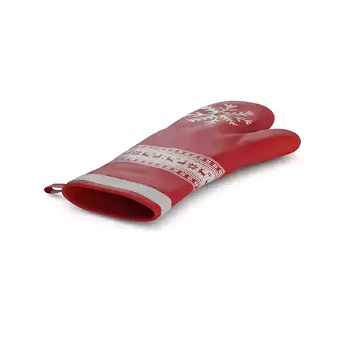 Festive accessories Christmas Oven Mitts Low-poly 3D model