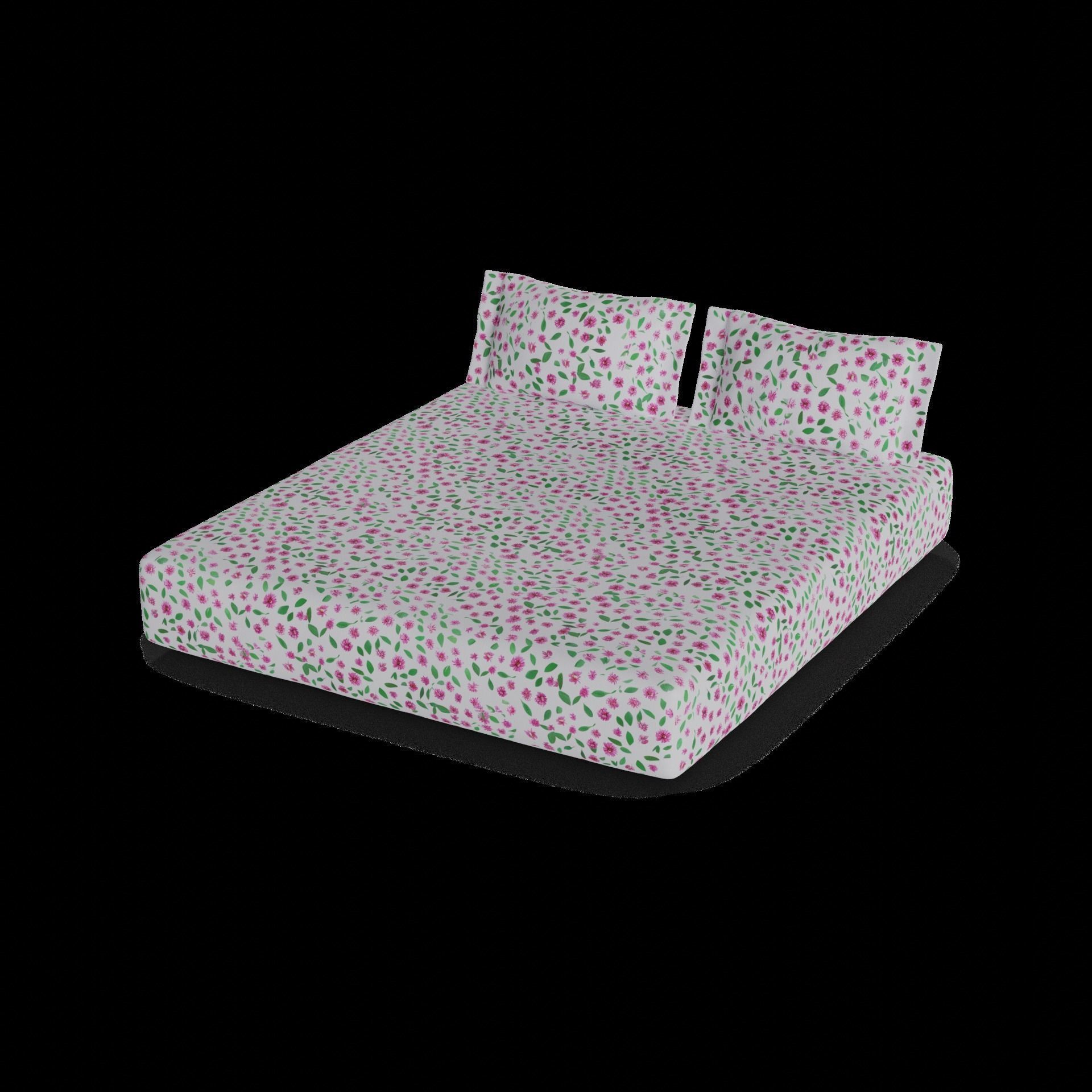 Bedding and bedding sets Bed sheet set 3D model_1