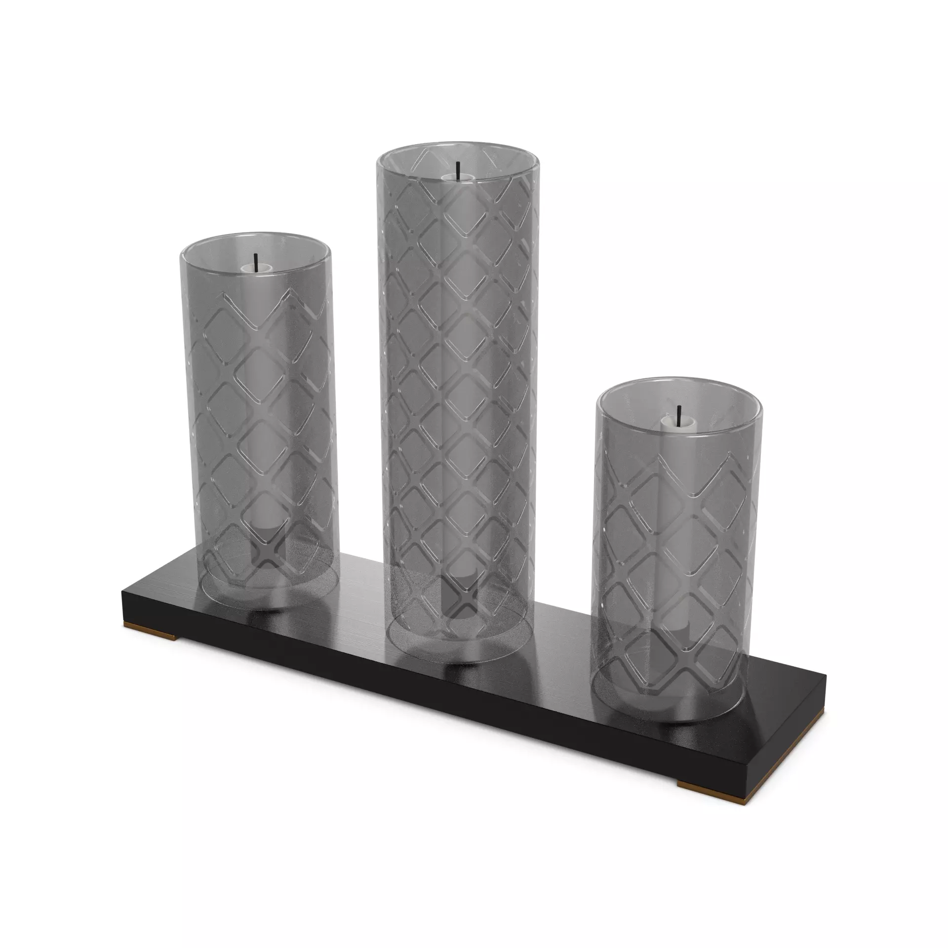 Candles and candleholders Candle Holder Set Low-poly 3D model_0