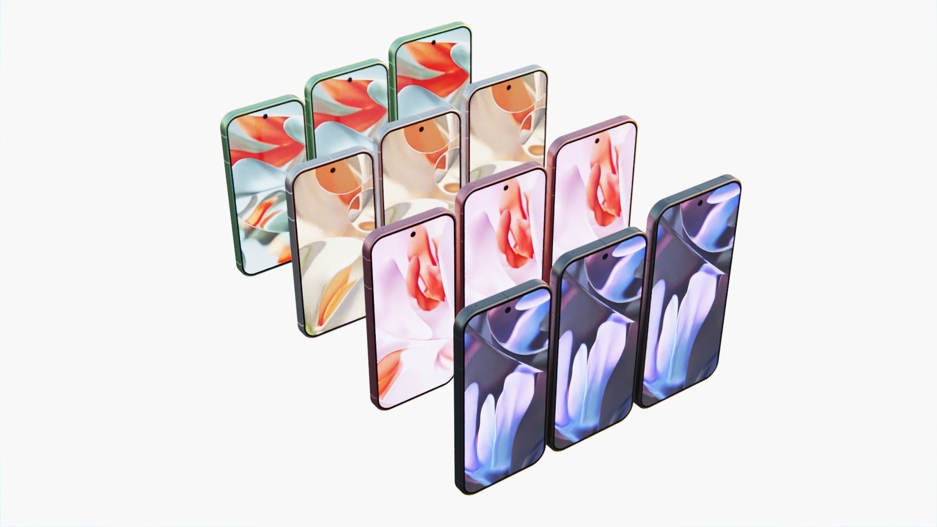 Google Pixel 9 Pixel 9 PRO Pixel 9 XL Pixels efects 3D model_10